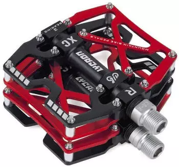 Gerster Plattformpedale MTB/BMX CNC Aluminium Cr-Mo 9/16" rot