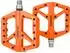 Gerster Flat Pedale Nylonfaser, orange, 9/16 Zoll, abgedichtete Lager