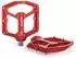 LuxusKollektion MTB Plattformpedale CNC Aluminium, 9/16″ Chromoly, 14 Pins, rot