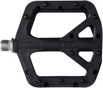 LuxusKollektion FIFTY-FIFTY Plattformpedale Nylon Composite MTB 9/16 Zoll, schwarz