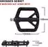 LuxusKollektion FIFTY-FIFTY Plattformpedale Nylon Composite MTB 9/16 Zoll, schwarz