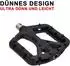 LuxusKollektion FIFTY-FIFTY Plattformpedale Nylon Composite MTB 9/16 Zoll, schwarz