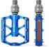 LuxusKollektion Schnellwechsel-Plattformpedale CNC-Aluminium blau 9/16 Zoll mit Reflektoren
