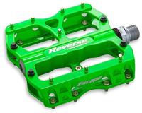 Reverse Escape Flat Fahrrad Pedal Neon Gr&uuml;n
