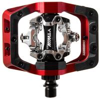 DMR V-Twin Klickpedale mit Plattform, SPD-kompatibel, rot