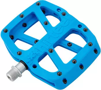 e*thirteen components e*thirteen Base Flat Pedal blau