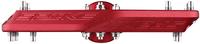Spank SP-PED-0015, Spank Spike Reboot Flat Pedale-Dunkel-Rot-One Size, Kostenlose