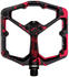 Crankbrothers Stamp 7 Large Plattformpedale - Splatter Limited Edition - black/red