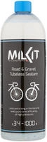 Milkit MKDRS6-UNIT, Milkit Road & Gravel Tubeless Sealant 1l Durchsichtig Black...