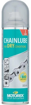 Motorex Chainlube DRY Conditions Spray Kettenöl Sprühdose, 300 ml