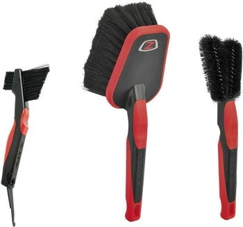 Zéfal ZB Reinigungsset mit 3 Bürsten für Fahrrad Schwarz/Rot (1197)