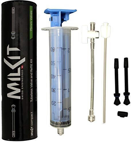 milKit Compact Tubelesskit 45mm Ventile ohne Tape+Dichtmittel