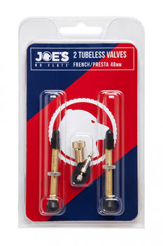 Joe's No-Flats Tubeless Presta Valve Kit 48c 48mm Presta