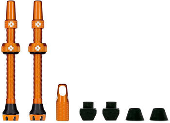 Muc-Off Tubeless Ventil Set V2 Universal MTB & Road 60mm orange