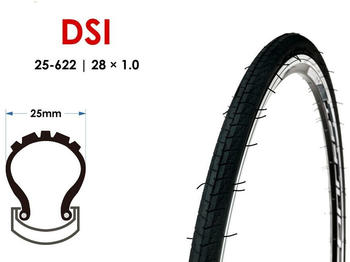 Sequential 28 Zoll 25-622 Rennrad 28x1 5/8x 1 1/16 Race Tire black