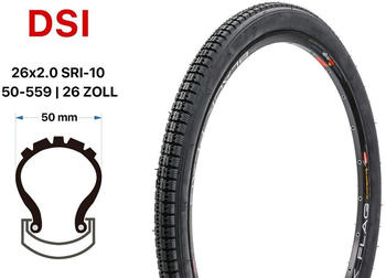 Sequential 26 Zoll DSI 50-559 City MTB Trekking Bike 26x2.0 tire black