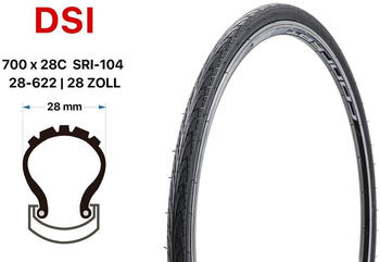 Sequential 28 Zoll DSI 28x1.10 Fixie Bike Rennrad 28-622