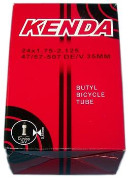 Kenda Unisex – Erwachsene Universalschlauch 24 x 1.75-2.125, DV 35 mm, schwarz, 47/57-507
