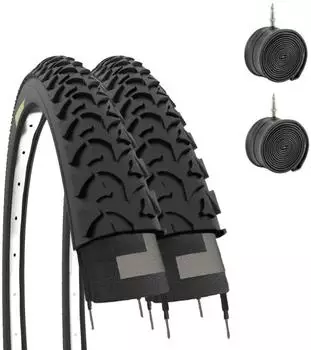 Ecovelò ECOVELO Inner Tube 20X1.75 Black (47-406) 2-Pack