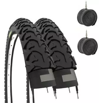Ecovelò NERI Inner Tube MTB 2X1.75X (47-203) 2-Pack (EBA12MBE)