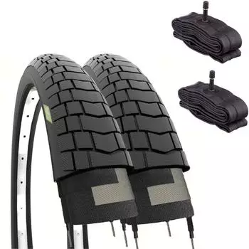 Ecovelò Inner Tube 20X1.95 Schrader Valve (50-406) 2-Pack