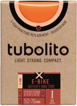 tubolito X-Tubo-E-Bike Fahrradschlauch 27,5"/29" Presta 42mm, orange