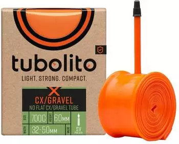 tubolito X-Tubo Schlauch CX/Gravel 700c/30", Ventil 60mm, orange