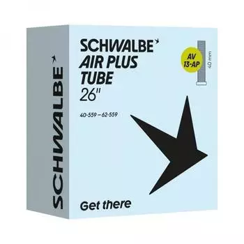 Schwalbe Fahrradschlauch AV13 Air Plus 26 Zoll (40/62-559) AV 40mm (SB10462190)