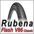RUBENA Flash Fahrrad Bereifung, Schwarz, 28 x 1.60