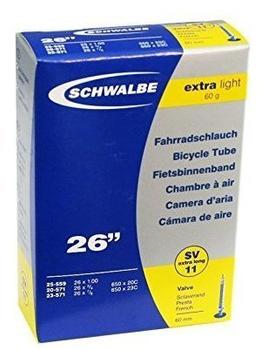 Schwalbe Schlauch SV11 Extra Light 26 Zoll 60 mm Sclaverandventil