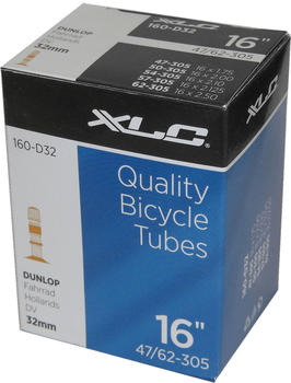 XLC Fahrradschlauch 16" mit Dunlop-Ventil (VT-D16)