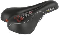 Velo 250246, Velo Plush Gel Saddle Schwarz 177 mm Matt Black