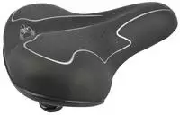 FISCHER Touren-Fahrradsattel Elastomer, schwarz/wei&szlig; optimale K&ouml;rperanpassung durch