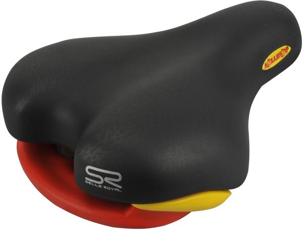 fischer Selle Royal Kinder-Sattel mit Gripp und Protektoren