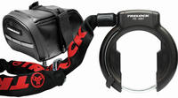Trelock RS 480 AZ BAL + ZR 355 Rahmenschloss inkl. Einsteckkette + Satteltasche