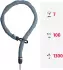 ABUS ADAPTOR CHAIN Superior 7KS 100 cm blue