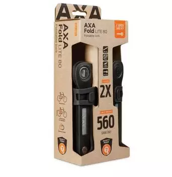 Axa FOLD 80 LITE Duo Pack - Leichtes Faltschloss-Set mit gleichschließendem Schlüssel