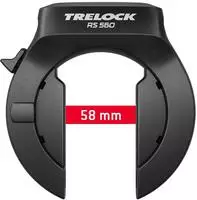 Trelock 80062940KC, Trelock Rs 560 80062940kc Bike Frame Lock Schwarz Black