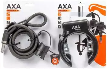 AXA basta Solid Plus Rahmenschloss inkl. Einsteckkabel