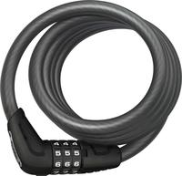 ABUS 10020019-01, ABUS Spiralschloss Star 4508C Farbe: Schwarz|Halterung: ohne