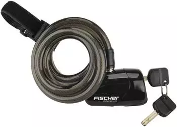 Fischer Alarm-Spiralschloss 110 dB 120 cm lang