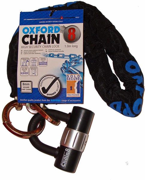 Oxford Chain 8 Chain Lock and Mini Shackle