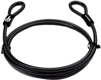 Hiplok Steel Core Cable 10mm all black Länge 2M
