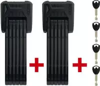 Abus Bordo Big XPlus 6000K/120 BK SH Twinset Faltschloss black