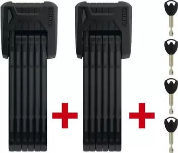 ABUS BORDO™ BIG 6000K/120 schwarz + Halter SH Twinset