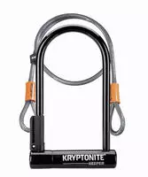 Kryptonite KRY004370, Kryptonite Keeper 12 Standard Flex 4 U-lock Schwarz,Silber 12 x