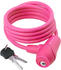 231018, pink: M-Wave Spiralkabelschloss 8/150