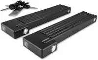 ACID Faltschloss Rigid 100 PURE TWIN PACK black 7 x 1000 mm