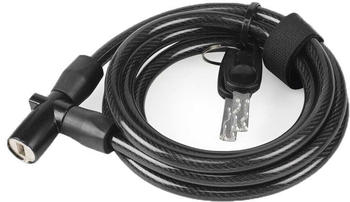 XLC Coiled Lo L12 Cable Lock black 180 cm x 8 mm