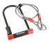 Zéfal U-lock With Padlock Cable 13 Cm Orange,black 10 x 120 mm